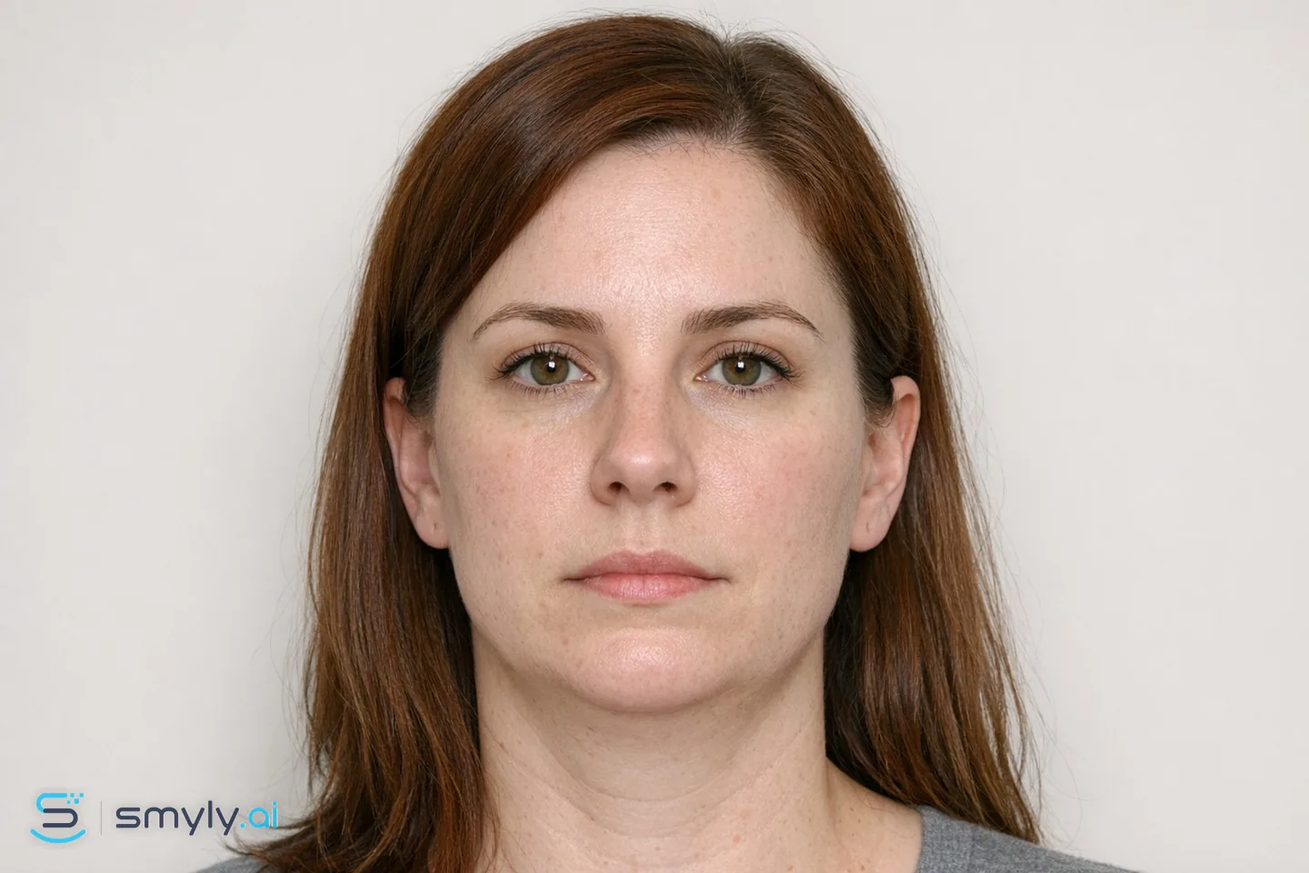 Before: sample smile before chin filler